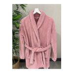 MEYN COLLECTİON Welsoft Yumuşak Şal Yaka Kadın Sabahlık Pembe M