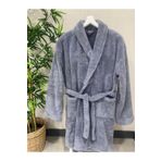 MEYN COLLECTİON Welsoft Yumuşak Şal Yaka UNISEX Sabahlık Gri L