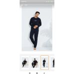 Meynur Moda Pamuklu Penye Uzun Kollu Erkek Pijama Takımı - Siyah - L.