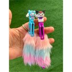 Meyra Accessories 2 Adet Sanrio Kawaii Kuromi Cinnamorol Peluş Tükenmez Kalem 6 Mürekkep Renkli Hediyelik Çok Özel