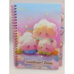 Meyra Accessories Sanrio Renkli Bulut Baskılı A5 Notebook Ajanda 2025 Haftalık Spiralli Not Defteri Sevimli Hediyelik - Pembe