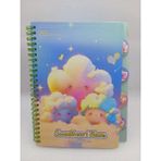 Meyra Accessories Sanrio Renkli Bulut Baskılı A5 Notebook Ajanda 2025 Haftalık Spiralli Not Defteri Sevimli - Mavi
