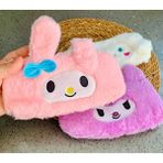 Meyra Accessories Yeni Sanri Kawaii Kuromi My Melody Cinnamoroll Peluş Kalemlikler Rengarenk Pamuksu Yüzeyi Yıkanabili - Renkli