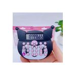 Meyra Accessories Yeni Sanrio Kuromi Mini Hesap Makinesi Animasyon Taşınabilir Kırtasiye Öğrenci Okul Hediye