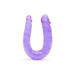Meyrabest Lüks Double Mini Dildo 18 Cm Çift Taraflı Mor Jel Penis
