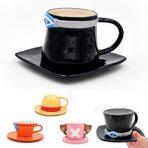 MeYuxg One Piece Anime fincan, yaratıcı seramik fincan, Sabo's Hat kahve fincanı, doğum günü, Noel, sevgililer günü, yıl dönümü, süt, kahve, meyve suyu için kupa kupa (Sabo)