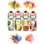 Meyve Nektarı 1 Lt x 4 Adet (Guava, Ananas, Mango, Karışık Meyve) Tek Ebat