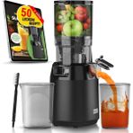 Meyve Sıkacağı, 250W Güç, 130 mm Geniş Ağız, Bpa Içermez Mat Siyah Slow Juicer