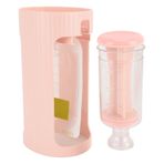 Meyve Sıkma İstasyonu Bebek Maması Sıkma İstasyonu Ev Yapımı Bebek Maması için Plastik Meyve Püresi Bebek Maması Dolum Makinesi 10 adet 118 ml Torba (Pembe)