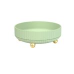 Meyve Tepsileri Rotatable Fruit Tray New Living Room Home Simple Modern Fruit Tray Coffee Table Creative Large Capacity Storage Tray Masa Dekorasyonları(Light green,Küçük)
