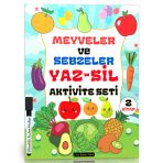 Meyveler Ve Sebzeler Yaz-Sıl Aktivite Seti (2 Super Kitap)
