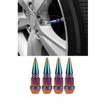 MeyZone Alüminyum Sivri Sibop Kapağı 4'lü Bukalemun Colormatic Sibob Kapağı 45mm