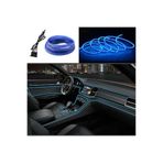 MeyZone Araç Içi Torpido Ledi Şerit Led Ip Led Neon Mavi 2 Metre