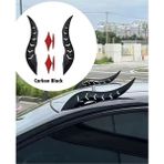Meyzone Karbon Araç Oto Tavan Üstü Dekorasyon Body Kit Ejderha Boynuzu Sağ Sol 2 Adet