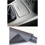 Meyzone Karbon Fiber Folyo Hava Kanallı Araç Döşeme Kaplama Folyosu Gri 30 cm x 1 Metre