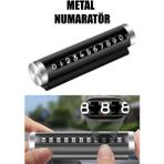 Meyzone Metal Kasa Numara Çevirmeli Araç Içi Telefon Numaratör Park Numarası Parkmatik Araba Numaratör - 01-Siyah