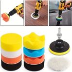 Meyzone Oto Araç Pasta Cila Polisaj Sünger Pedi Seti 100MM 11 Parça Derinlemesine Temizlik İçin Özel Tasarım