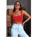 Meyzz Kadın Fitilli Kaşkorse Askılı Crop Top Bluz