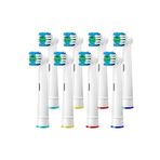 MEZİGARC Oral-B Braun Philips Uyumlu Yedek Başlık Şarjlı ve Pilli Diş Fırçası Uyumlu 8 Adet Yedek Başlık
