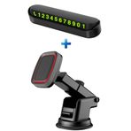 MEZİGARC Universal 2li Set Araç Içi Set Manyetik Mıknatıslı Jelli Vakumlu Akrobat Telefon Tutucu Ve Numaratör