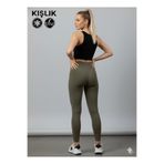 mezozoik Şardonlu Yüksek Bel Kışlık Kaşkorse Yan Dikişsiz Fitilli Spor Tayt