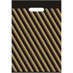Mezpack Ambalaj 60X70 No: 6 Siyah Diagonel Takviyeli Mağaza Poşeti (1 Paket)