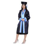 MEZUNİYET CUBBESİ LISE LACİVERT MAVİ BEYAZ (LAVİCERT MAVİ BEYAZ/M)