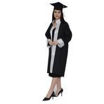 Mezuniyet Cübbesi Üniversite Siyah Gri (Siyah Gri/S)