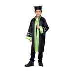 Mezuniyetshop Kep Cübbe Ilkokul Siyah Yeşil Şeritli