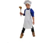 Mezuniyetshop Mutfak Önlüğü Şapkalı Çocuklar Için - Standart - Beyaz