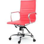 Mezura Ofis Air Chrome Kırmızı Ofis Çalışma Koltuğu