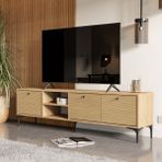 Mezza 1364 Vision Modern Tasarımlı TV Ünitesi Sepet Ceviz 180 cm Suntalam Malzeme ile