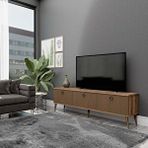 Mezza 1370 Lexus 180 cm (Ahşap Ayaklı) Tv Ünitesi Hat - Kaplan - Ceviz