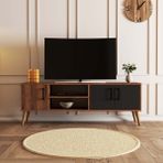 Mezza 150 cm Modern Tasarımlı TV Ünitesi Kahverengi Suntalam Malzeme ile Salon Dekoruna Uygun