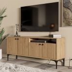 Mezza 1546 Artemis 139 cm Tv Ünitesi Sepet Rengi - Sepet Ceviz