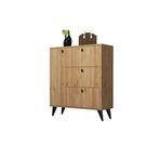 Mezza 1802 Bella 90x105 cm 6 Raflı 4 Kapaklı Sepet Sonomo Ayakkabılık