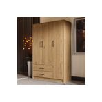 Mezza 3506 Grande Modern 3 Kapılı 2 Çekmeceli Gardırop Sepet Rengi