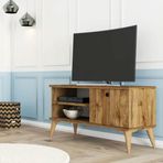 Mezza Amalfi 1550 90x29 cm Ceviz Retro TV Ünitesi