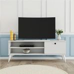 Mezza Retro 1564 120x29 cm Beyaz TV Ünitesi