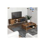 Mezza Set 1580-2070 Exxen Tv Ünitesi + Exxen Orta Sehpa - Hat - Antrasit Rengi