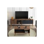 Mezza Set 1581-2070 Exxen 180 Cm Tv Ünitesi Exxen Orta Sehpa (Ahşap Ayakli) - Hat-Antrasit Rengi