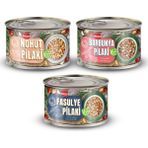 Mezzet 3'lü Pilaki Paketi (3X400 G) Yemeye Hazır - Bol Malzemeli Vegan Barbunya + Nohut + Fasulye Pilaki - 1,2 kg