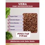 MF Botanik Kırmızı Ponza Taşı 8-16 mm 5 Litre Volkanik Cürüf Estetik İşlevsel Dengeleyici