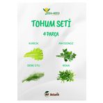 MF Botanik Vera-Seed Yeşillik Tohum Seti Maydanoz Roka Tere Dereotu Tohumu 4'lü Paket