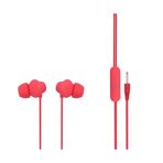 MF Product Acoustic 0088 Kırmızı Mikrofonlu Kablolu Kulak İçi Kulaklık