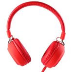 MF Product Acoustic 0102 Kırmızı Mikrofonlu Kablolu Kulak Üstü Kulaklık