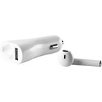 MF Product Jettpower 0180 Beyaz Araç Şarjı & Mono Bluetooth Kulaklık