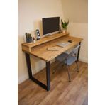 MFG AHŞAP 120x60 demir ayaklı ahşap bilgisayar masası.