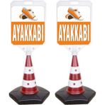 MFK Ayakkabı Temalı Reklam ve Uyarı Dubası 2'li - 2 Adet