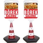 MFK Börek Temalı Reklam ve Uyarı Dubası 2'li - 2 Adet
